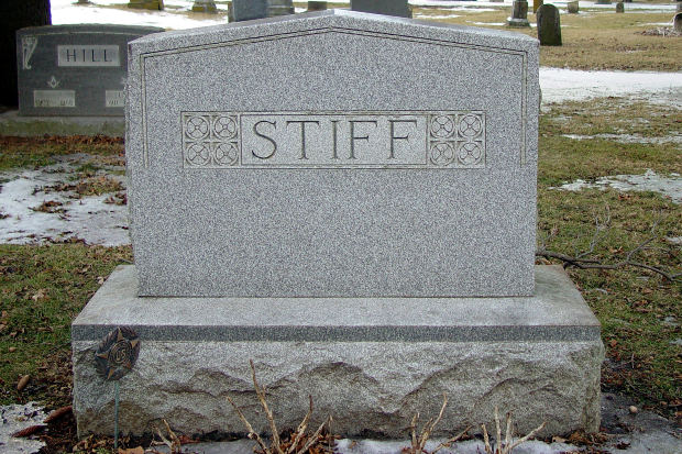 grave stiff